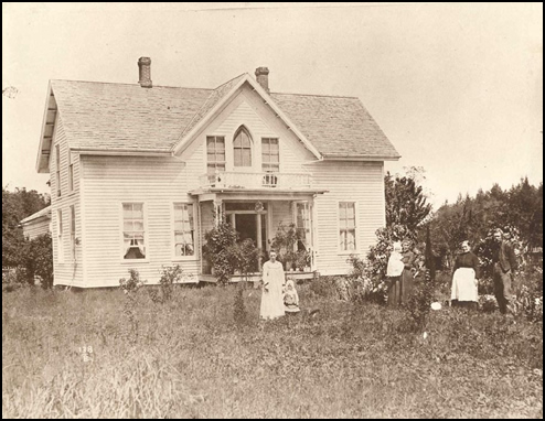 Byrd home in Fairfield, Oregon, Spring, 1887