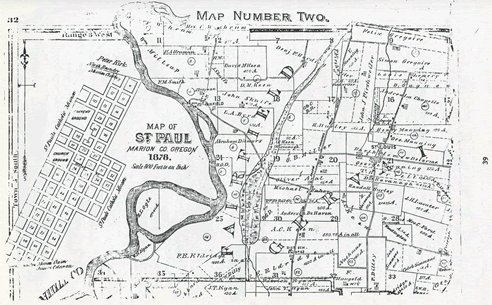 Historical Map of the St. Louis area, including Fairfield - 1878